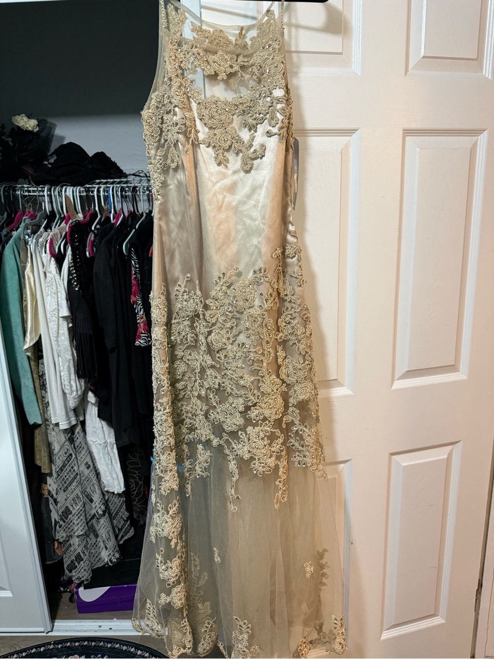 Vintage Sue Wong wedding gown dress lace new with tags deadstock never released